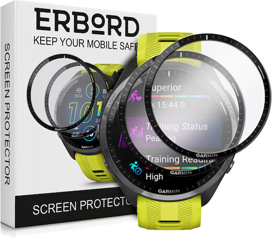 Erbord Full Face Tempered Glass pentru Garmin Forerunner 965 1buc