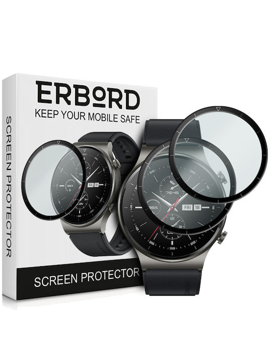 Erbord Full Face Tempered Glass pentru Huawei Watch GT 2 Pro 1buc