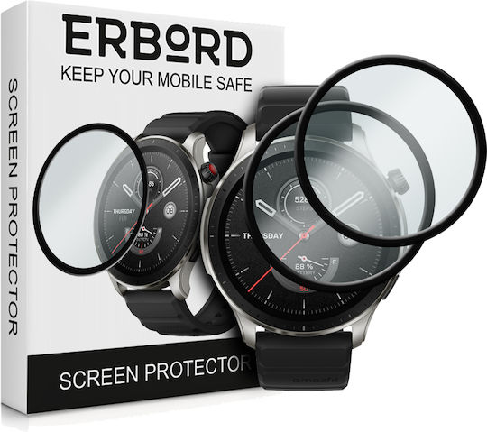 Erbord Full Face Tempered Glass for the Amazfit GTR 4 1pcs
