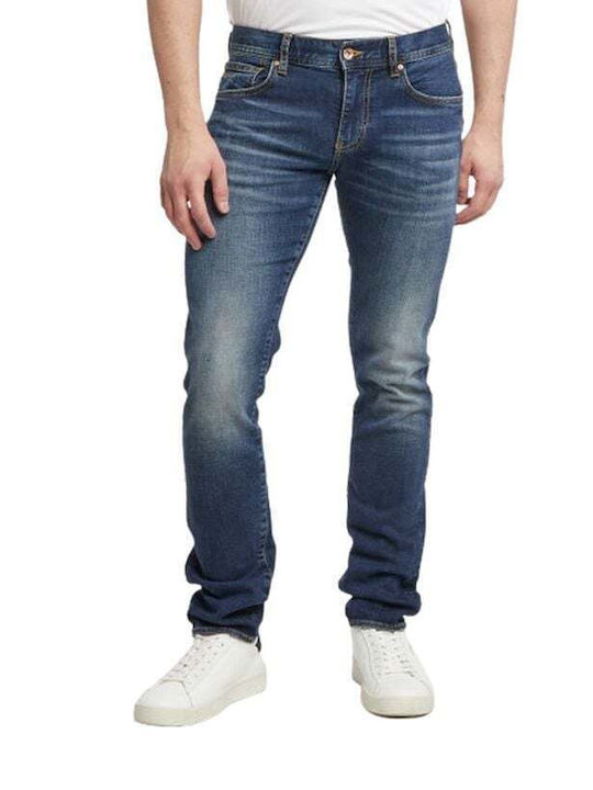 Мъжки Дънкови Панталони с Slim Прилепване Blue