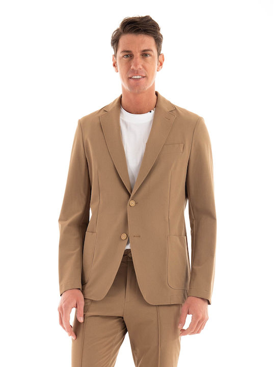 Hugo Boss Men's Suit Jacket Slim Fit Light Brown