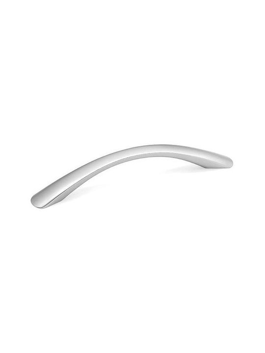 Malle Handle Furniture made of Metallic Matte Chrome with Center Distance 128mm 10250328 1pcs