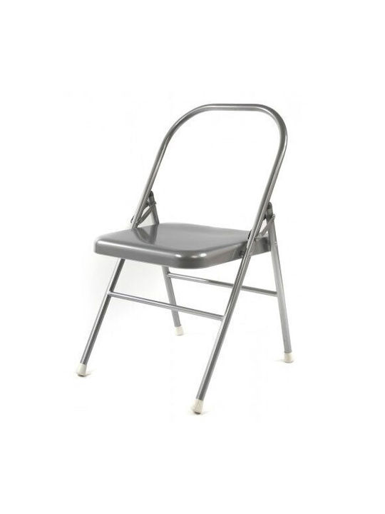 Γιόγκα Dining Room Metallic Chair Silver