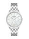 Women's Watch Chronograph Battery with Stainless Steel Bracelet Silver