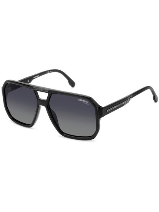 Carrera Bărbați Ochelari de soare cu Negru Din plastic Rame și Gri Ochelari de soare Polarizate Lentilă C-01-S-807WJ