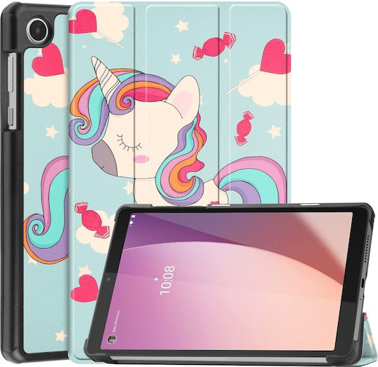 Unicorn Flip Cover Durabilă Multicoloră (Lenovo Tab M8 Gen 4 TB-300FU)