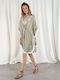 Achilleas Accessories Women's Mini Caftan Beachwear Gray