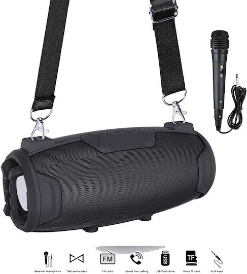 Andowl Karaoke Speaker with Wired Microphone Q-YX525 106240 Black