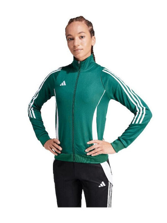 adidas Γυναικεία Ζακέτα Φούτερ Πράσινη