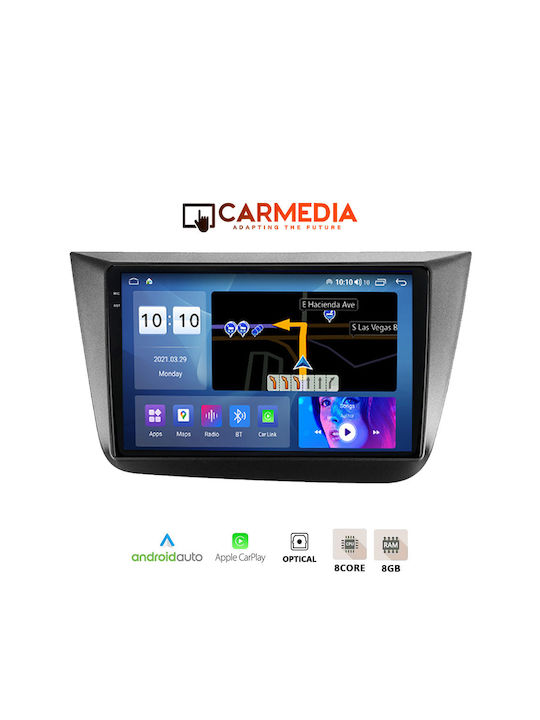 Carmedia Auto-Audiosystem für Seat Altea 2004-2015 (Bluetooth/USB/WiFi/GPS/Apple-Carplay/Android-Auto) mit Touchscreen 9.5"