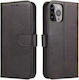 Hurtel Magnet Wallet Piele artificială Negru (Huawei Nova 12 Pro)