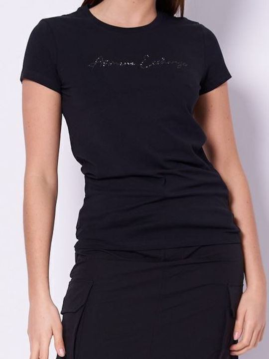 Armani Exchange Γυναικείο T-shirt Μαύρο