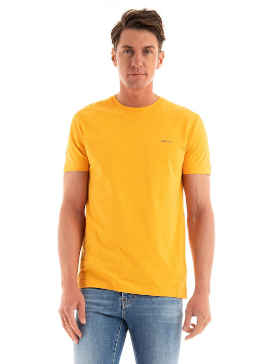 Gant Ανδρικό T-shirt Κοντομάνικο Πορτοκαλί
