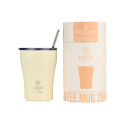 Estia Coffee Mug Save The Aegean 350мл Lily White Estia Coffee Mug Save The Aegean 350мл Lily White