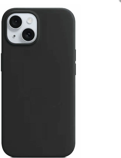 Cti Back Cover Σιλικόνης Μαύρο (iPhone 15 Plus)