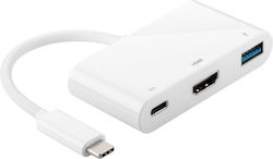 Microconnect Stație de andocare cu USB-C HDMI 4K PD (USB3.1CCOM2)