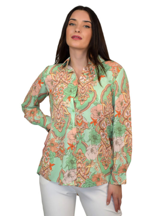 Morena Spain Women's Long Sleeve Shirt Turquoise