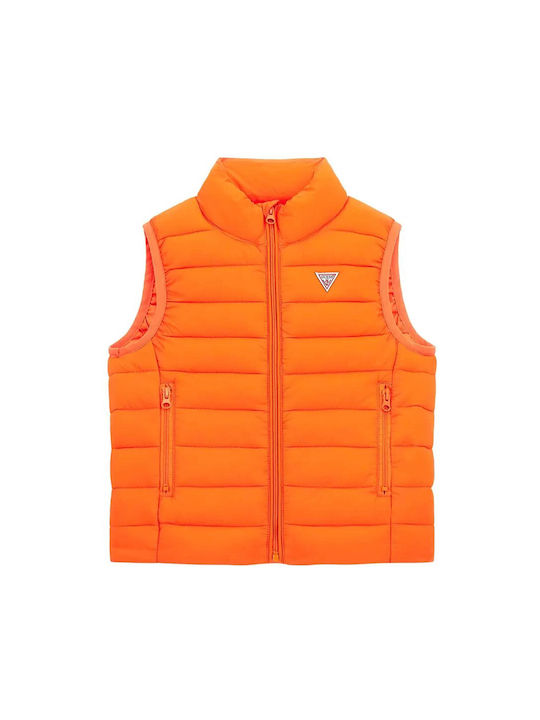 Guess Jachetă casual pentru copii Fără mâneci Orange