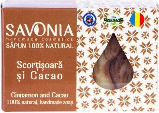 Savonia Baton de săpun pentru Corpul Scorțișoară și cacao 90gr