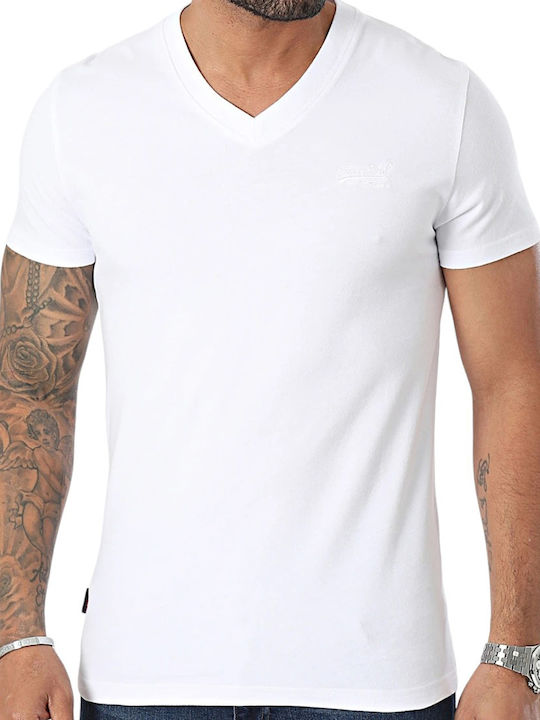 Superdry D1 Ovin Vintage Logo Herren T-Shirt Kurzarm Weiß
