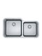 Franke Bell Bcx 120-42-35 Υποκαθήμενος Νεροχύτης Inox Μ84.5xΠ46.5cm Ασημί