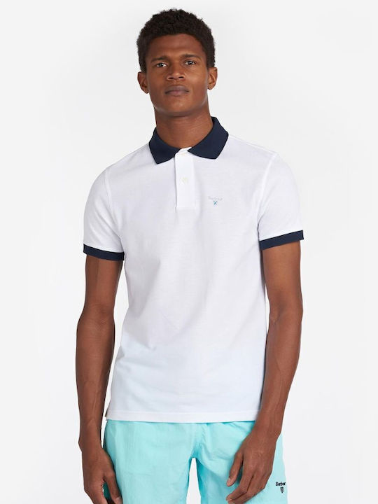 Barbour Lynton Polo Short Sleeve Blouse White