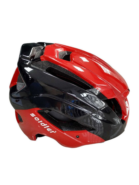 S46-33 Κράνος Ποδηλάτου Red/Black
