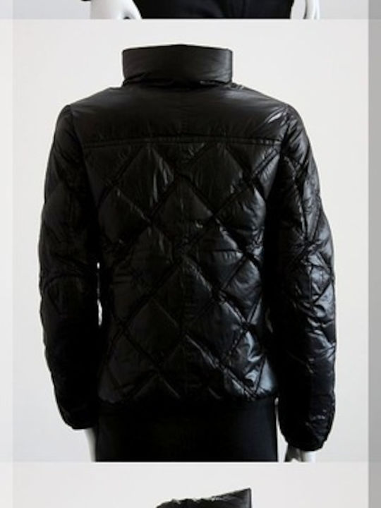 Nike Women's Short Puffer Jacket for Winter BLACK