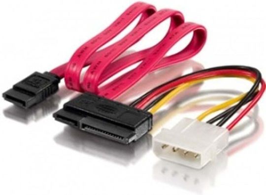 Equip 7-Pin SATA III - 15-Pin SATA III 13.335cm Πολύχρωμο 112054