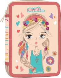 Must Team Happy Pencil Case with 2 Compartments...