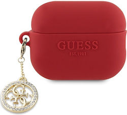 Guess Diamond Charm Калъф в Червен цвят за Apple AirPods Pro Guess Diamond Charm Калъф в Червен цвят за Apple AirPods Pro