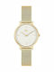 Lacoste Damen Uhr mit Gold Metallarmband