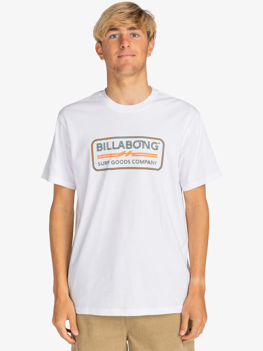 Billabong Trademark Ανδρικό T-shirt Κοντομάνικο Άσπρο