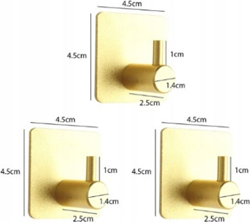 Haken Badezimmer Einzeln Schrauben Goldenes