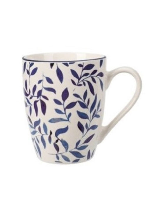 JK Home Decoration Mug made from Porcelain White 350ml 1pcs