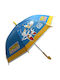 Sega Kinder Regenschirm Gebogener Handgriff Sonic Umbrella Blau mit Durchmesser 48.5cm.