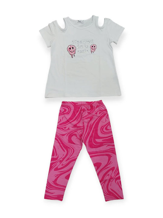 Nek Kids Wear Set Summer 2pcs White