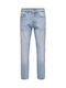 Ανδρικό Παντελόνι Τζιν με Relaxed Tapered Εφαρμογή Light Blue