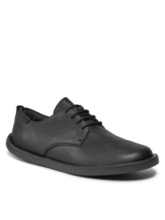 Camper Leder Herren Freizeitschuhe Schwarz