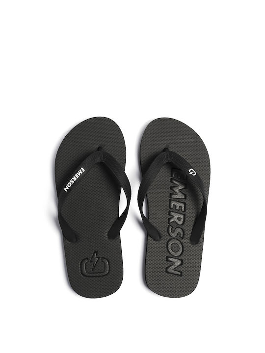 Emerson Ανδρικά Flip Flops Μαύρα