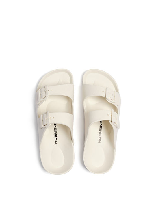 Emerson Men's Slides White