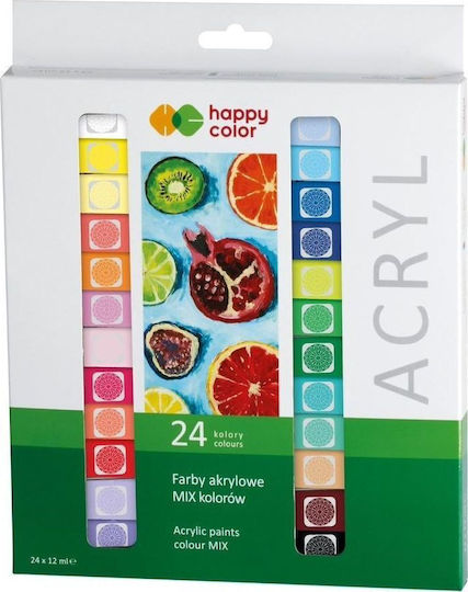 Happy Color Aquarellfarbenset Bunte 12ml 24Stück