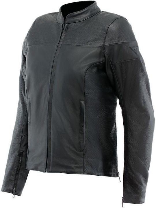 Dainese Winter Women's Riding Jacket Leather Black