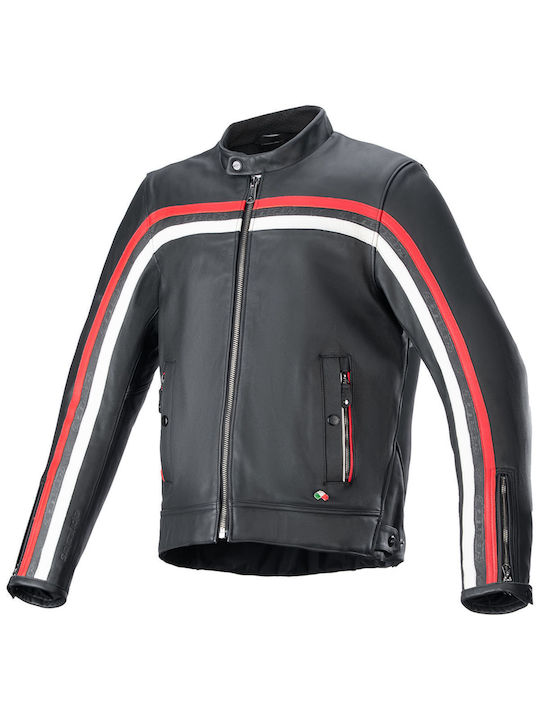 Alpinestars Leather Men's Jacket 4 Seasons Black
