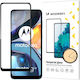 Wozinsky Super Durable Full Glue Full Face Tempered Glass Μαύρο (Motorola Moto G22)