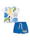 Tuc Tuc Kids Set with Shorts Summer 2pcs White