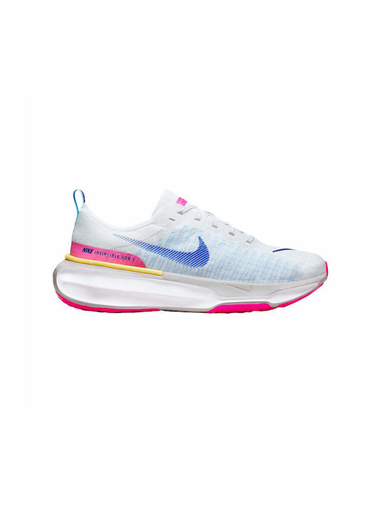 ZoomX Invincible Run Flyknit 3 Sport Shoes Running White / Photon Dust / Fierce Pink / Deep Royal Blue