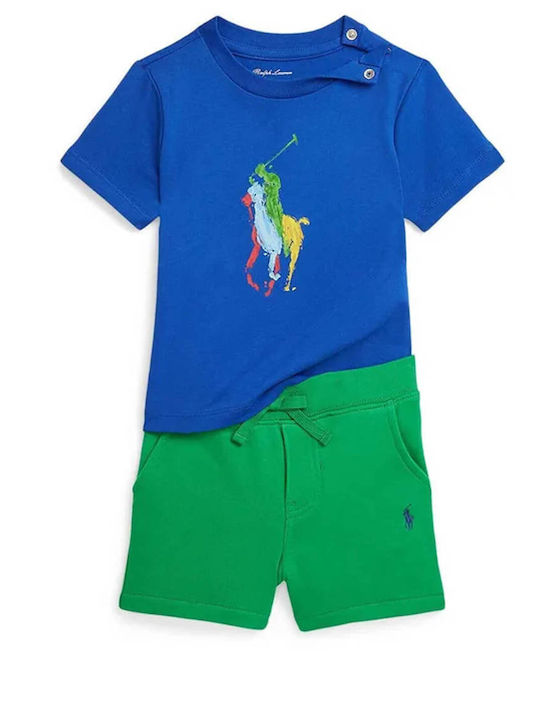 Ralph Lauren Kids Set with Shorts Summer 2pcs Blue