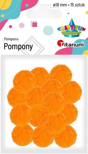 Titanum Craft Item 15pcs in Orange Color