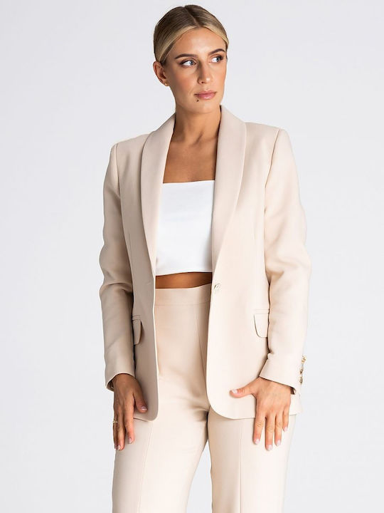 Figl Women's Blazer Beige